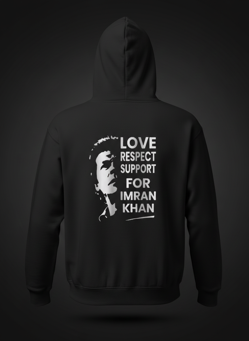 Love & Respect for imran khan Hoodie – Strength, Patience & Hope